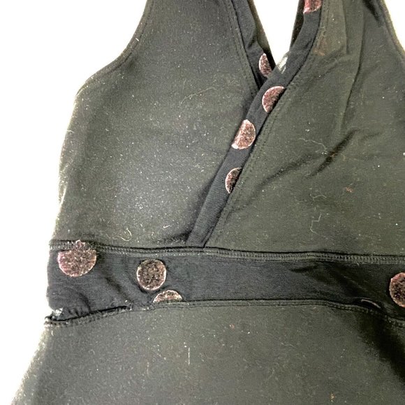 Lululemon Dance TOP Velvet Ghost Polka Dots Razorback Pullover Women's 2* RARE! - Picture 4 of 10